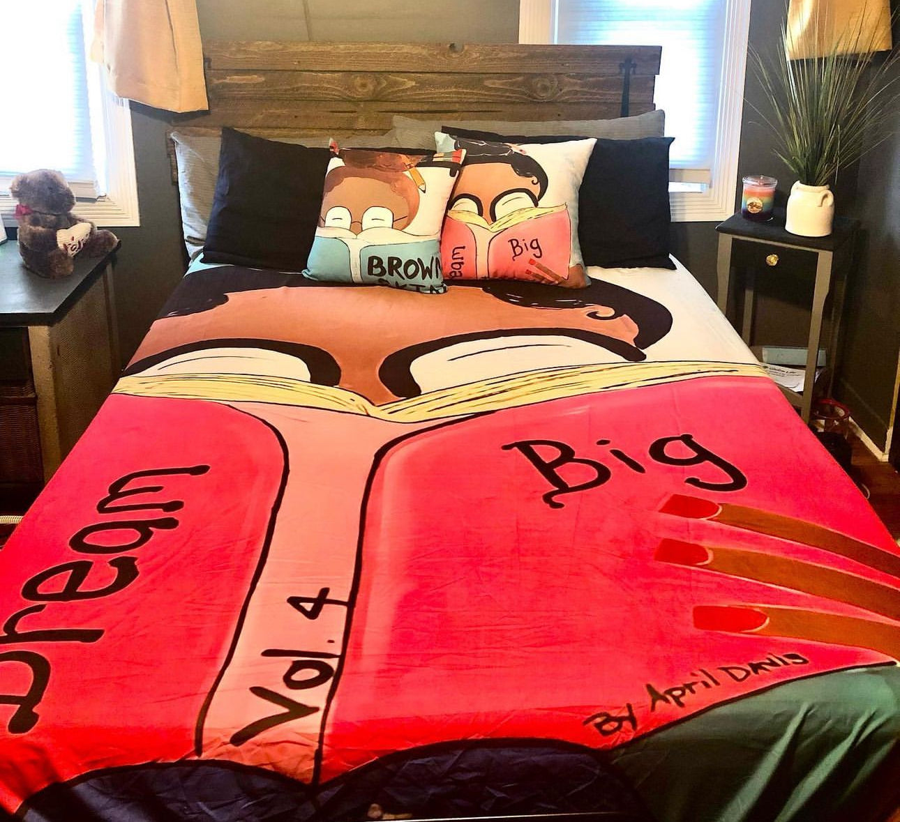 Dream Big Queen Size Fitted Sheet