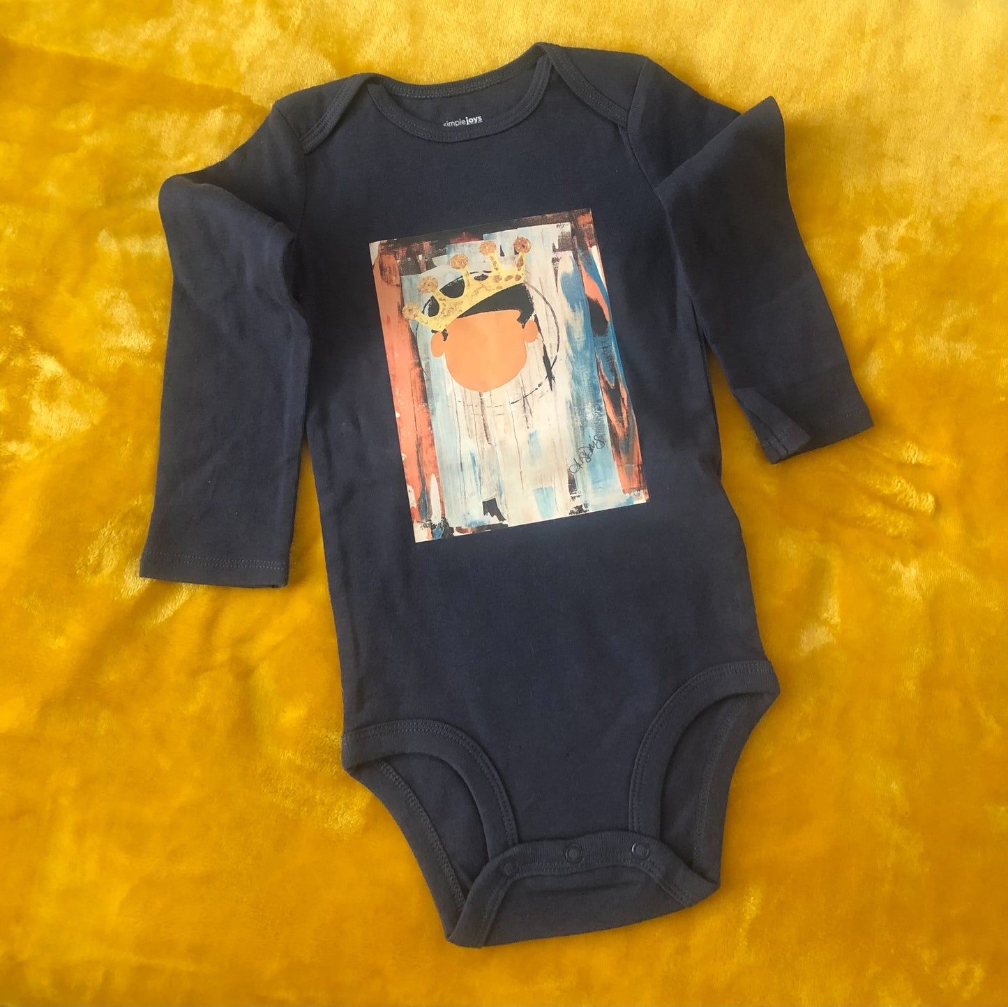 Young King Onsie 24 Month Army Green