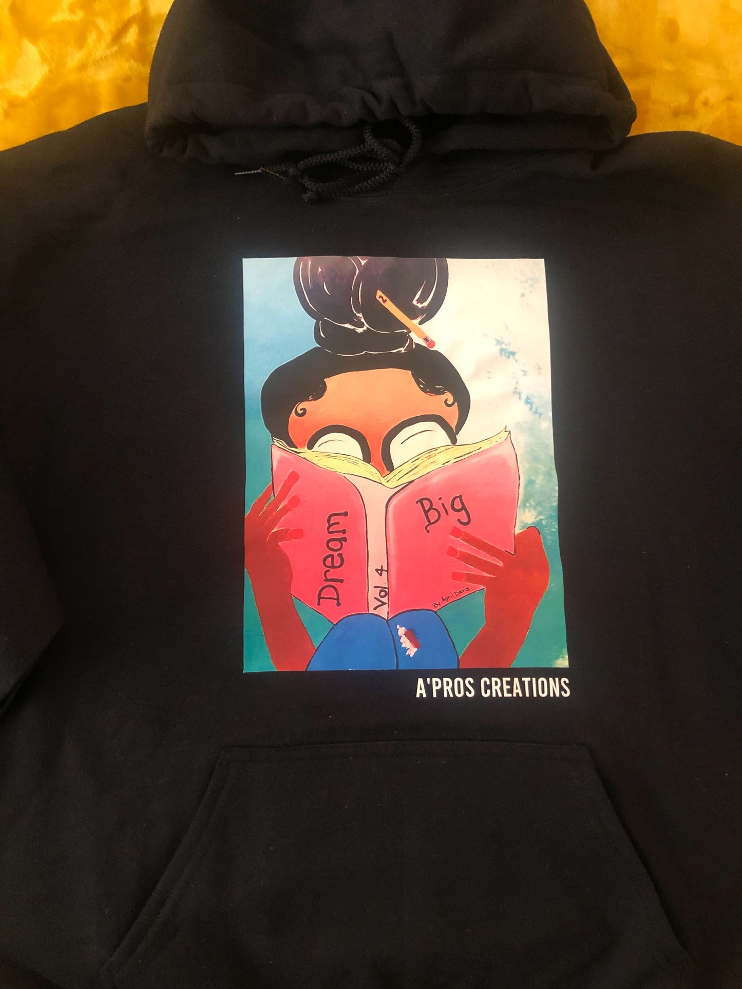 Black Dream Big Hoodie Lg