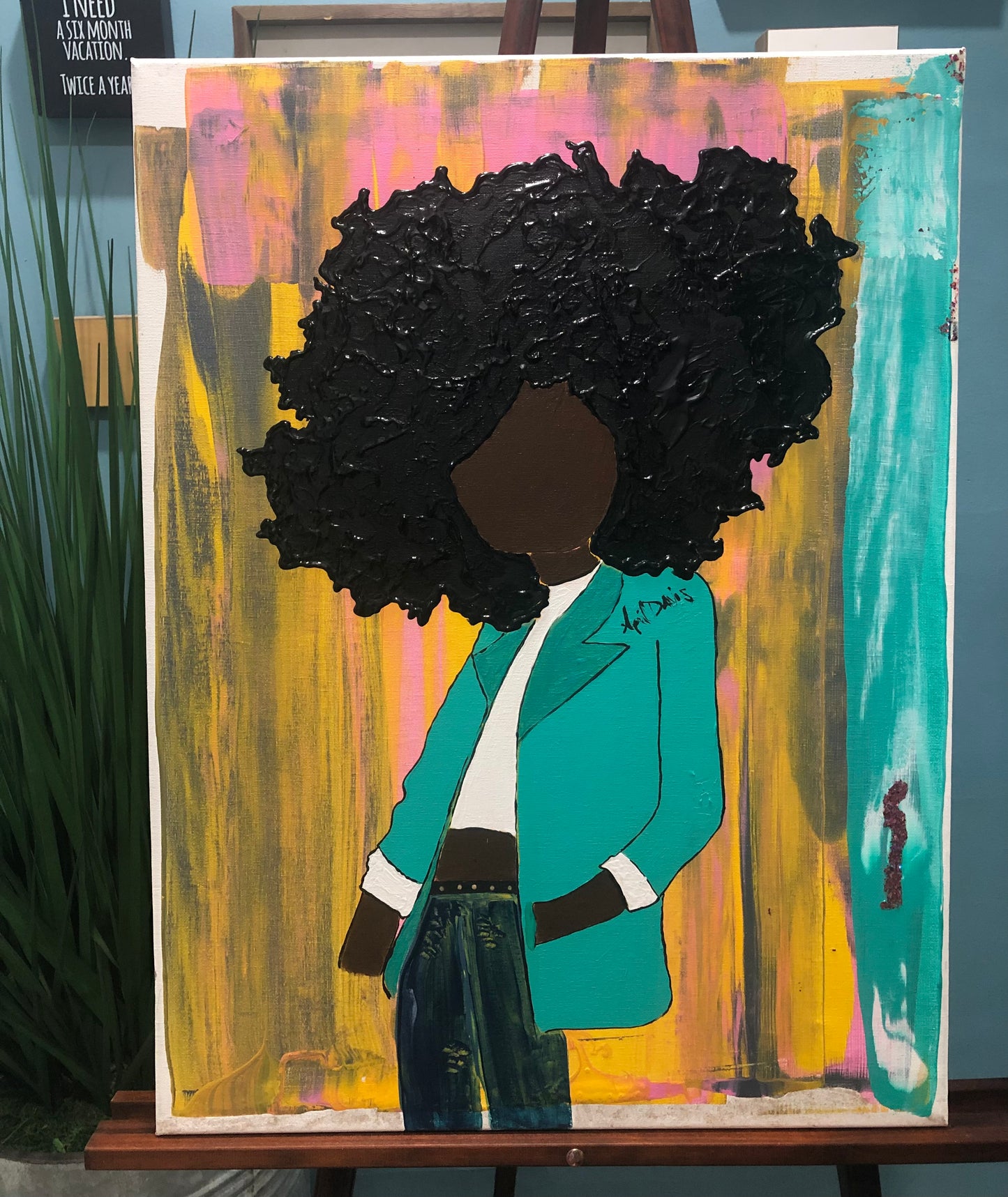 Cool Turquoise Canvas