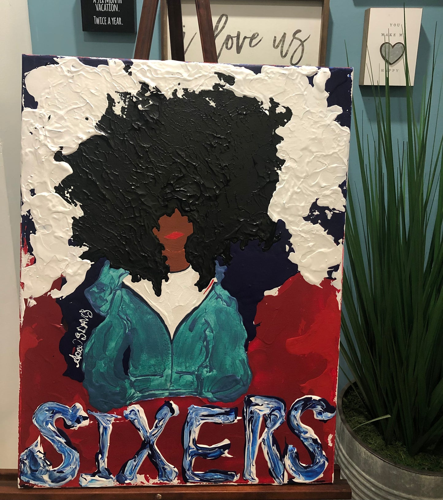 Sixers Girl Canvas