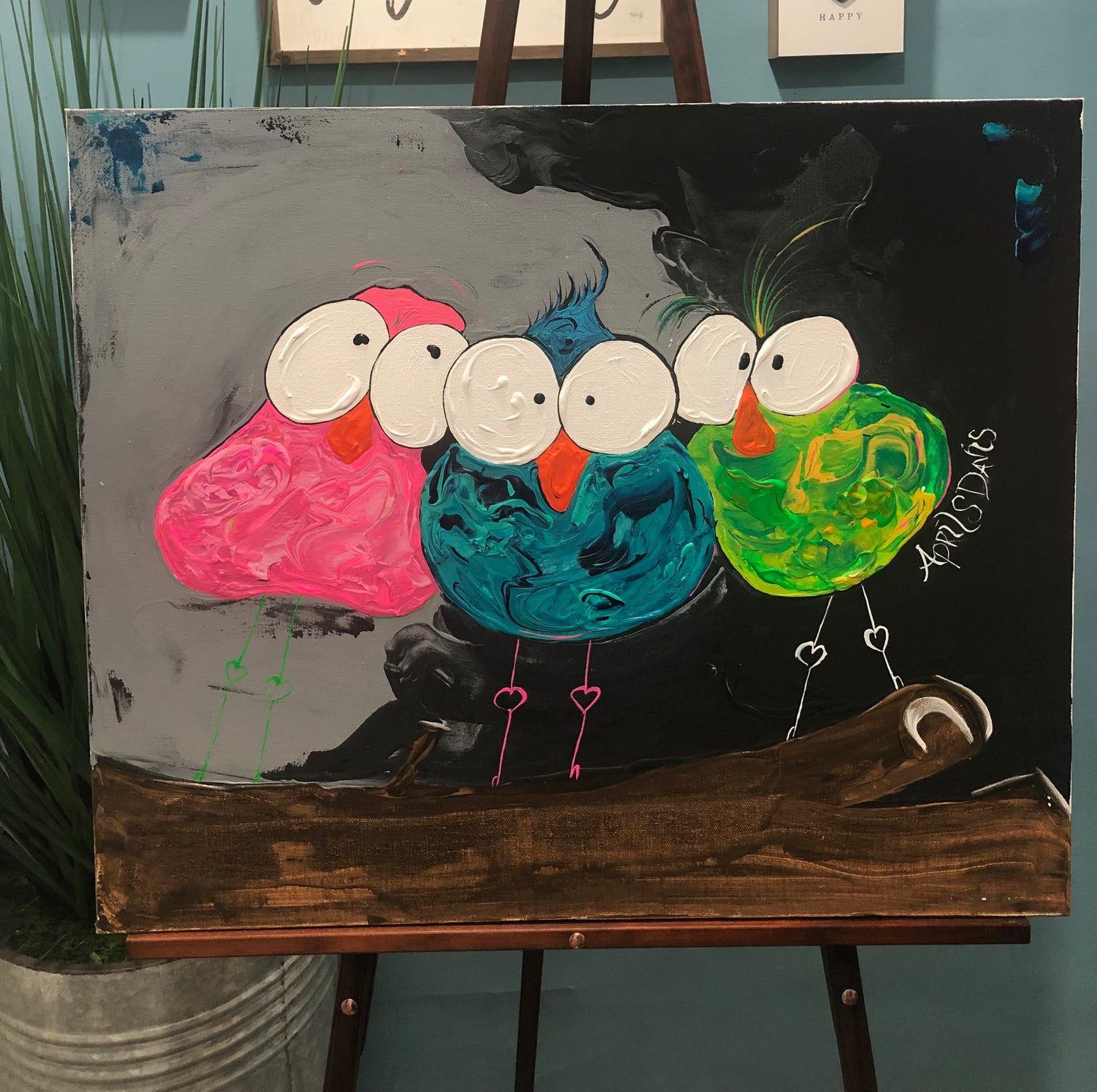 No New Friends Canvas