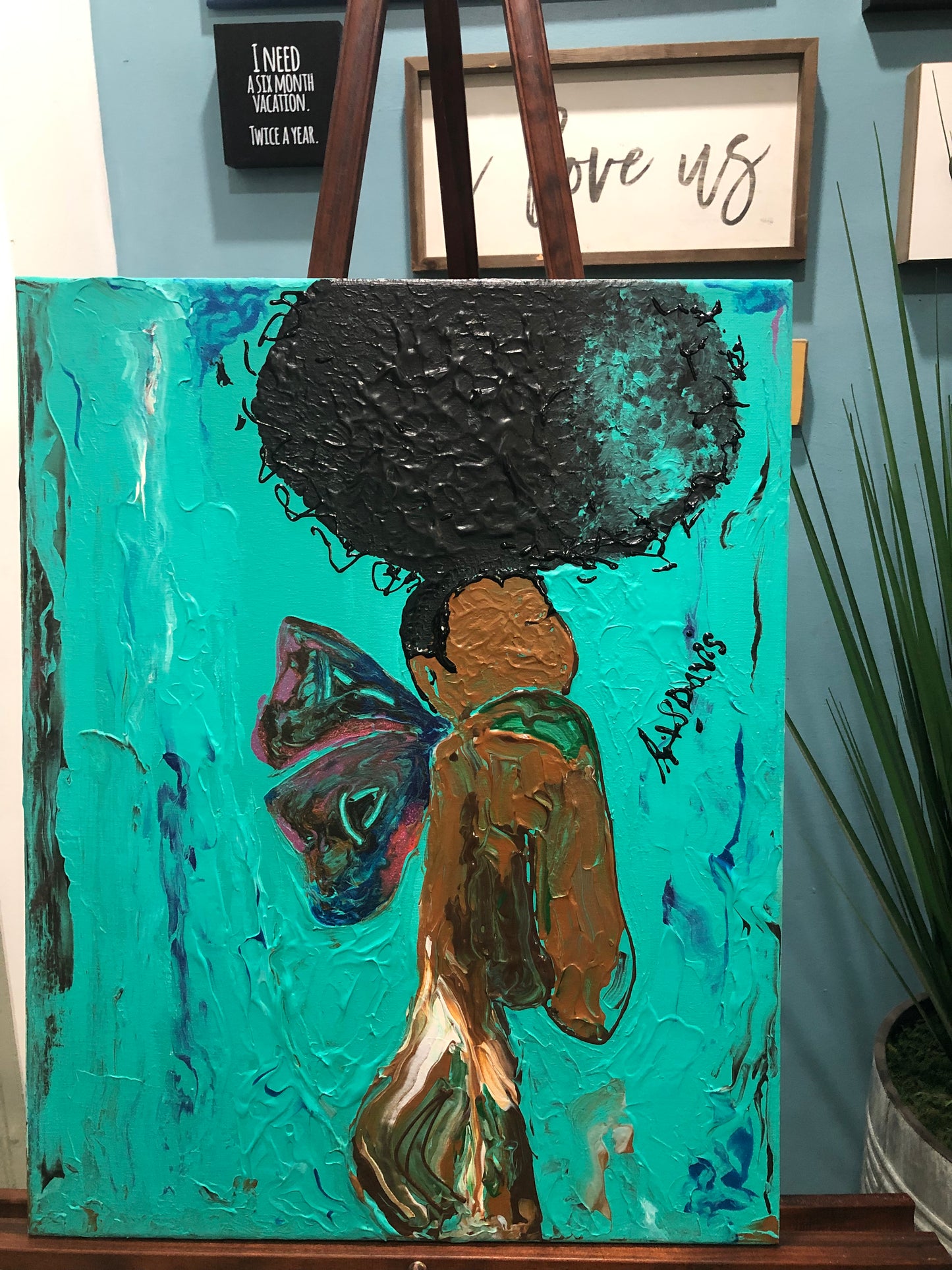 Butterfly Girl Canvas