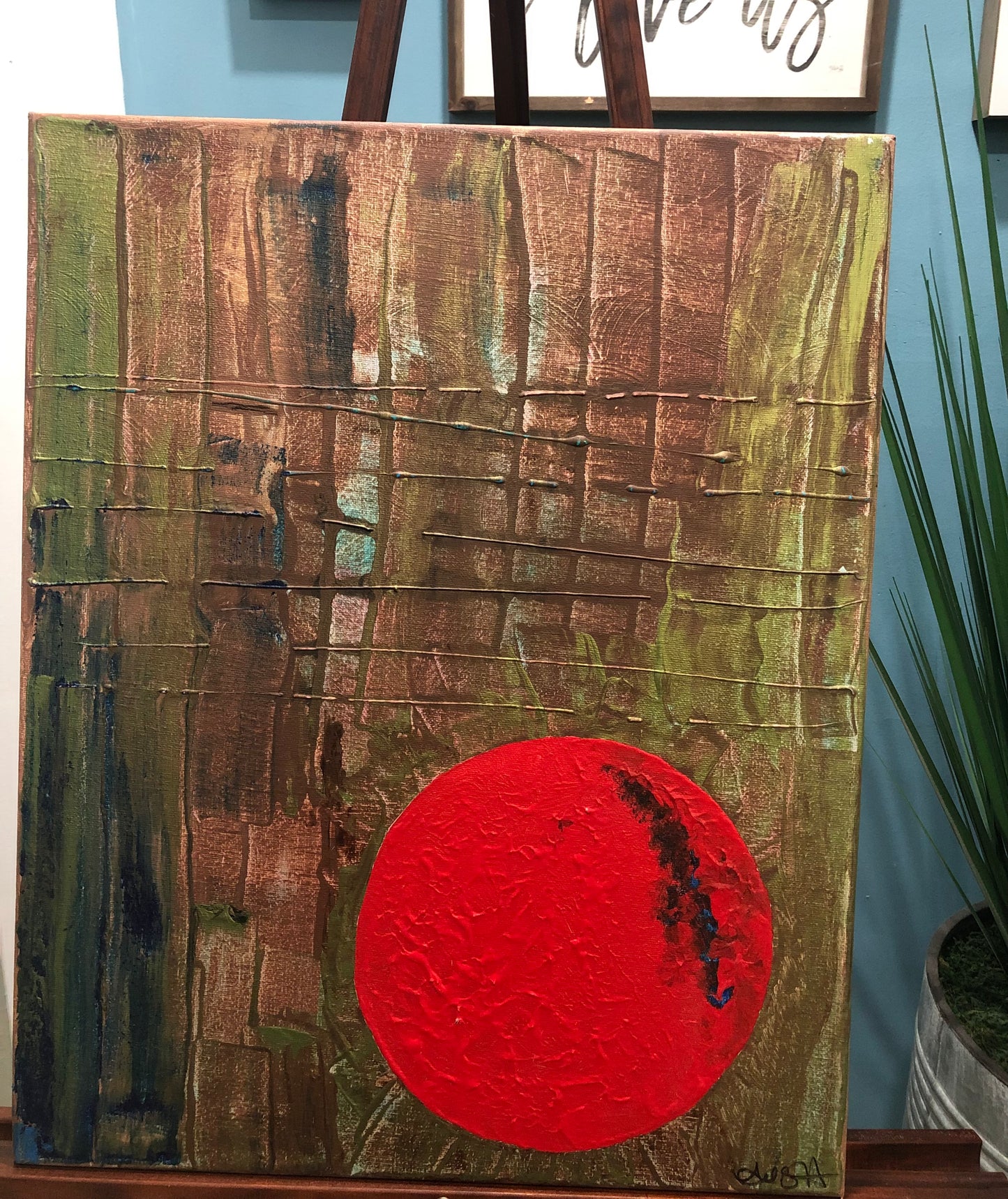 Red Moon Canvas