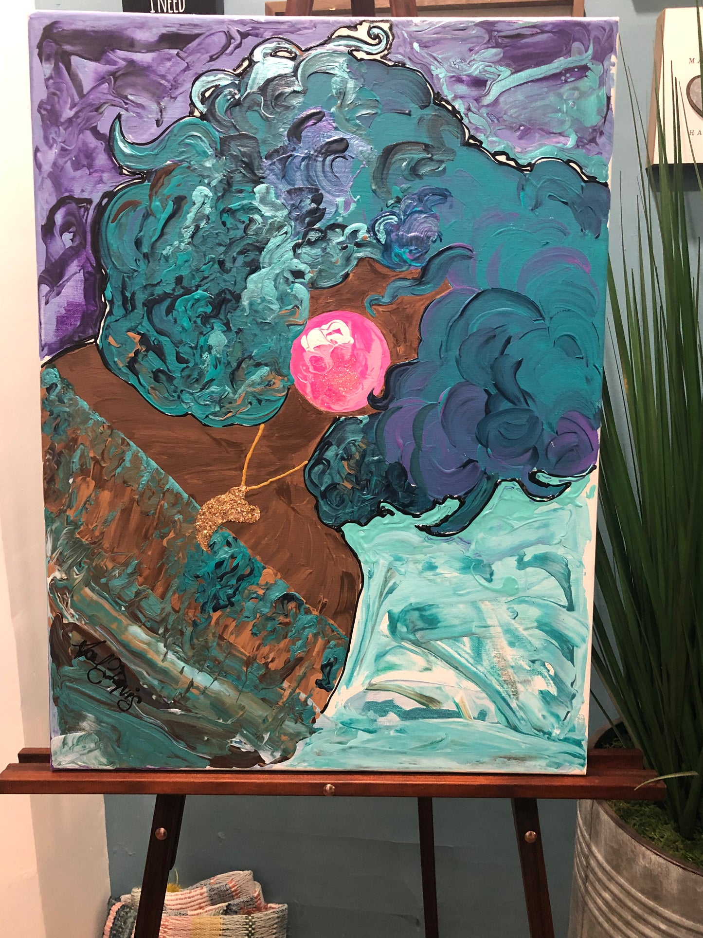 Bubble Gum Girl Canvas